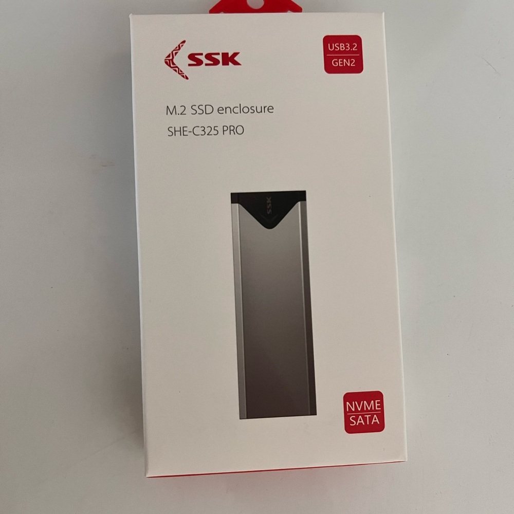 M.2 SSD Enclosure SHE-C325 PRO - Gray